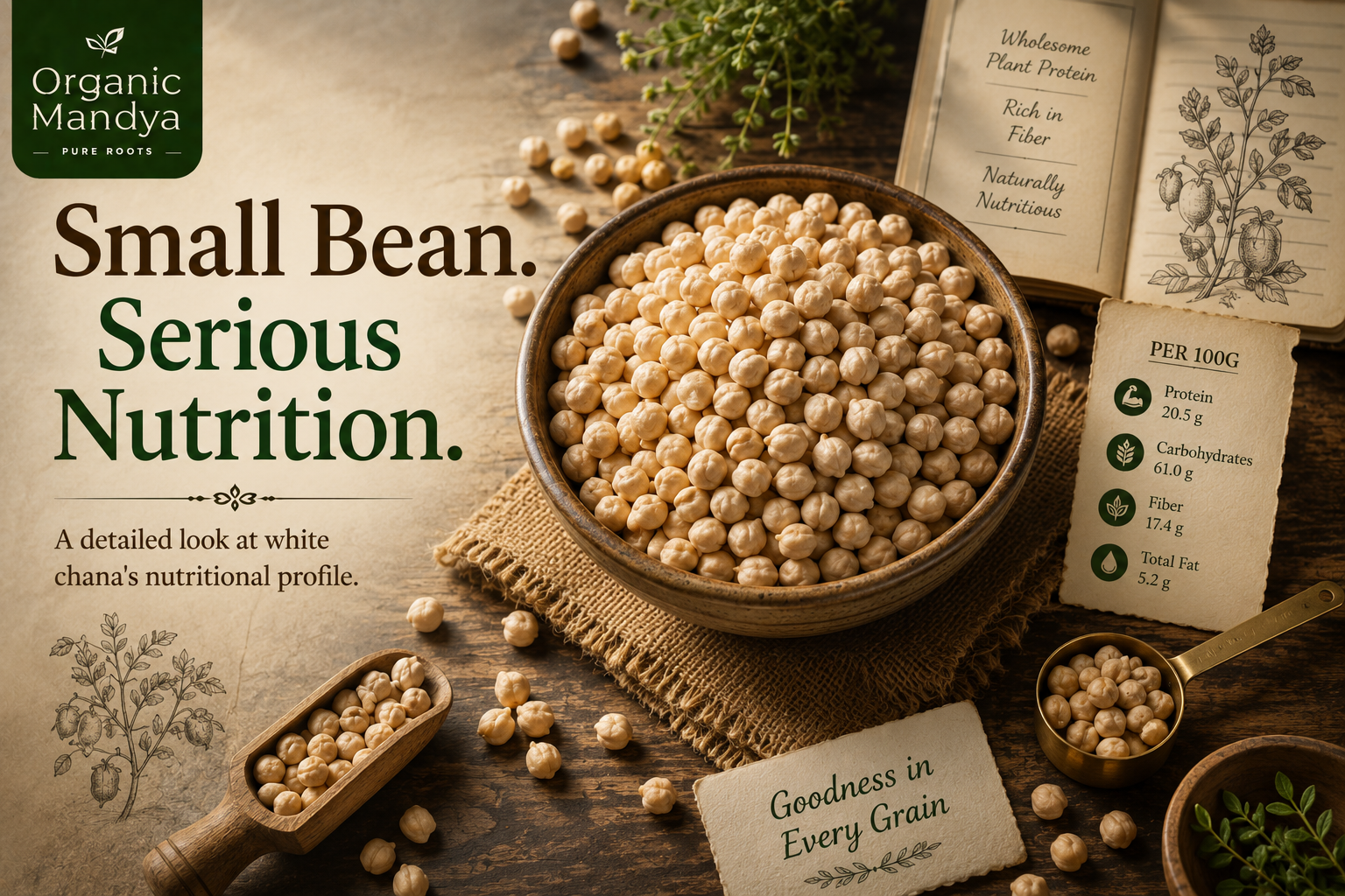 White Chana Protein Per 100G: Complete Macronutrient Breakdown