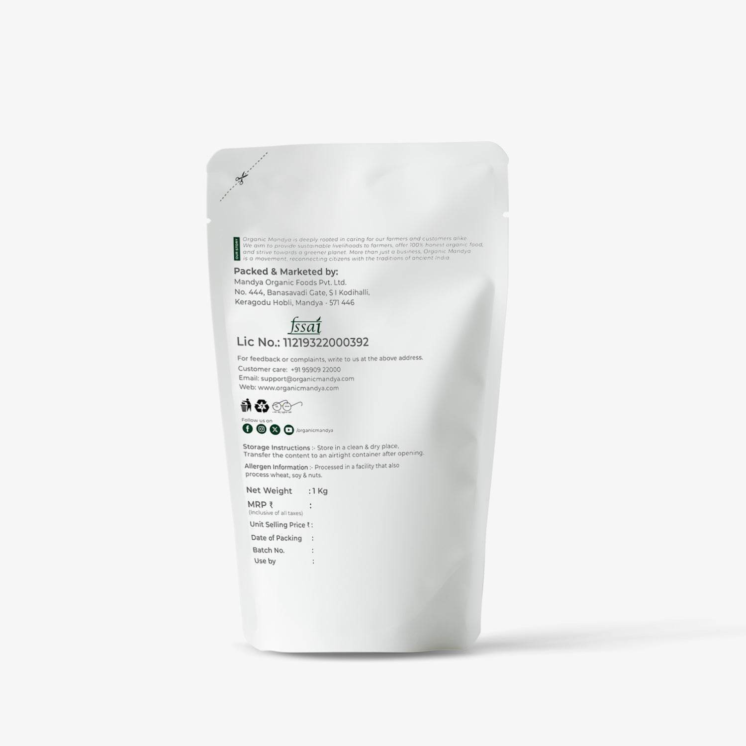 Organic Wheat Whole - Organic Mandya
