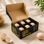 Kadaknath Eggs (Pack of 6) | High Protein Desi Black Eggs