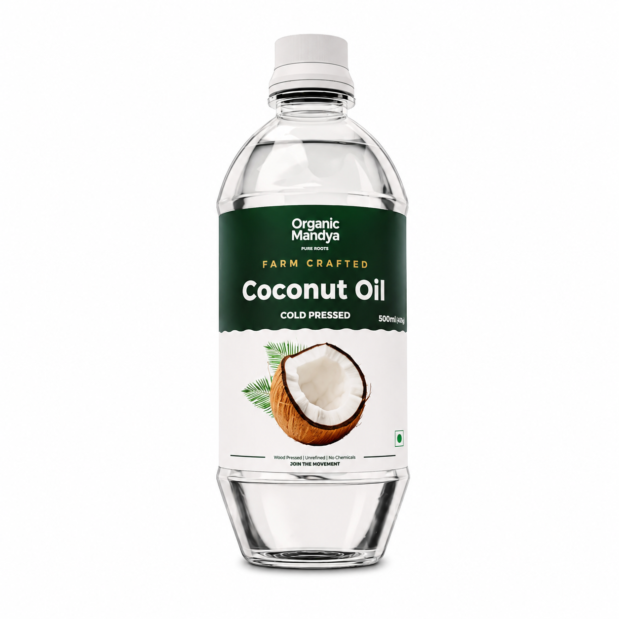Cold Pressed Coconut Oil (Unrefined) 1L | Organic Mandya
