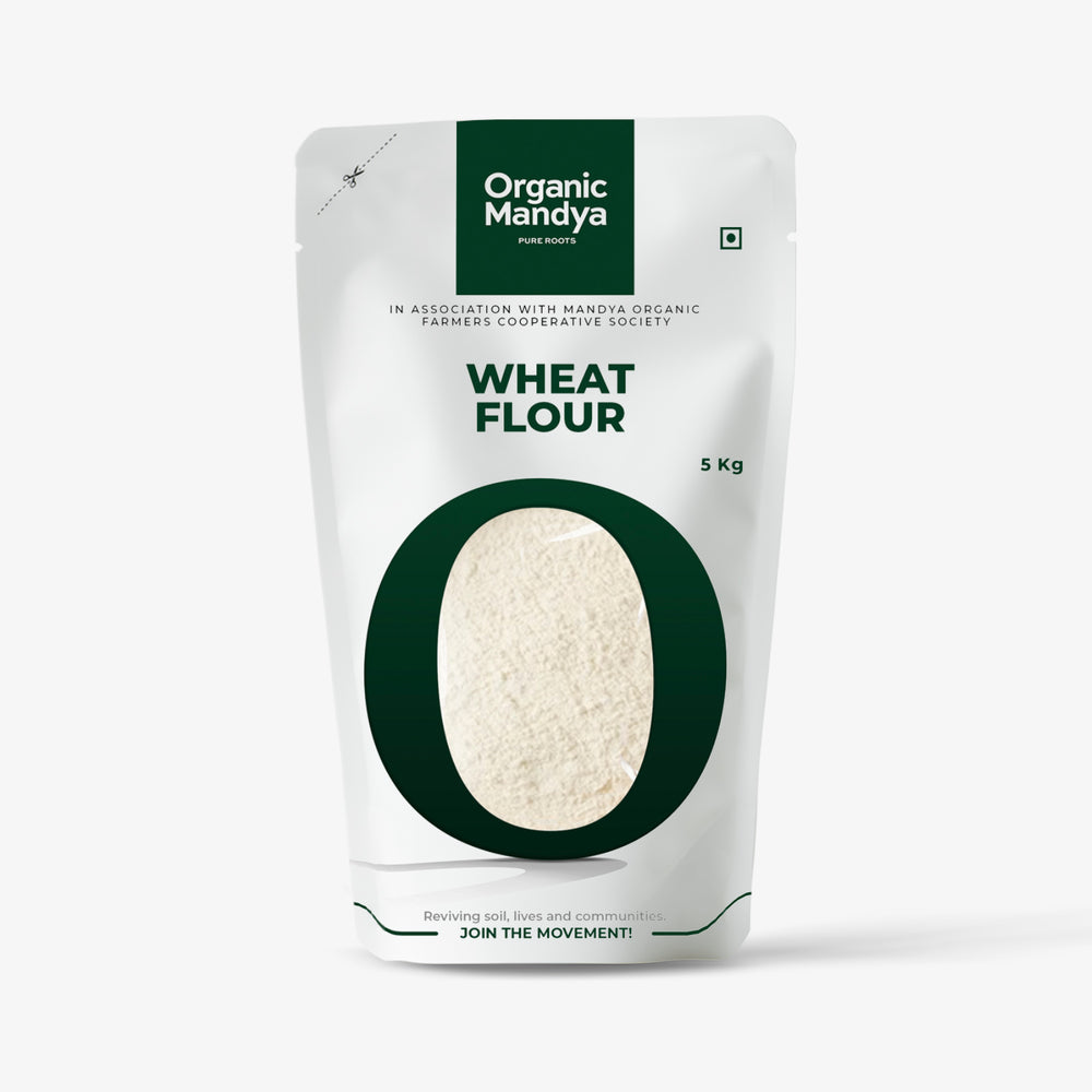 Organic Mandya Wheat Flour Front - 5kg