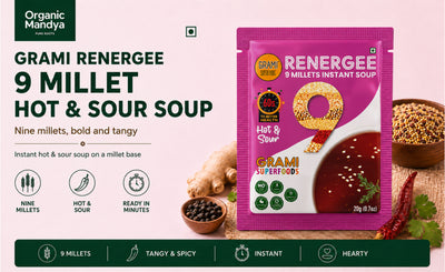 9 Millet Instant Hot & Sour Soup 20g from Grami Renergee | Soup Mix