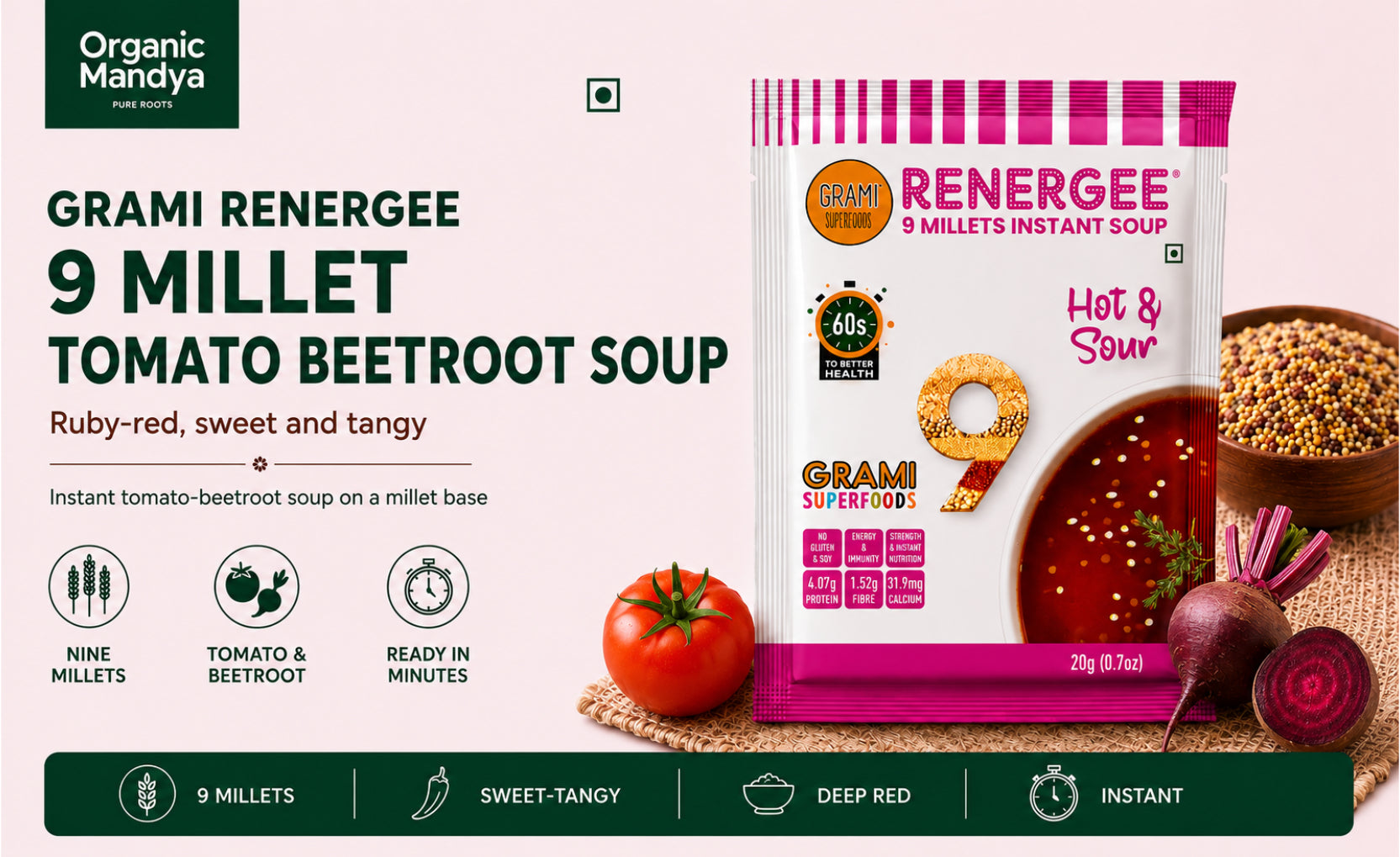 9 millet tomato beetroot