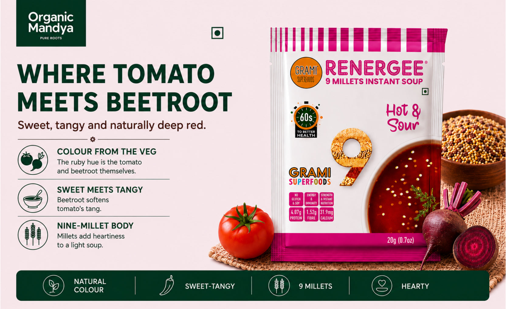 9 millet tomato beetroot