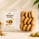 Organic Mandya Almond Cookies (100g) – Healthy Crunchy Badam Biscuits
