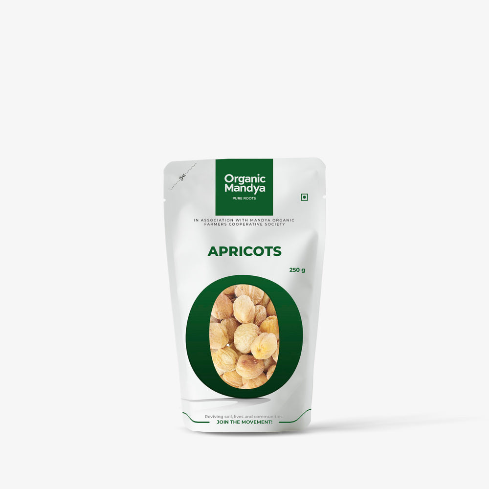 Apricots (250g) front-Organic Mandya