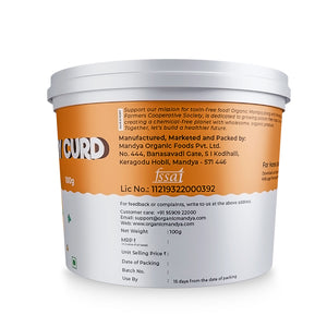 Set curd for Lunch Box Fssai side