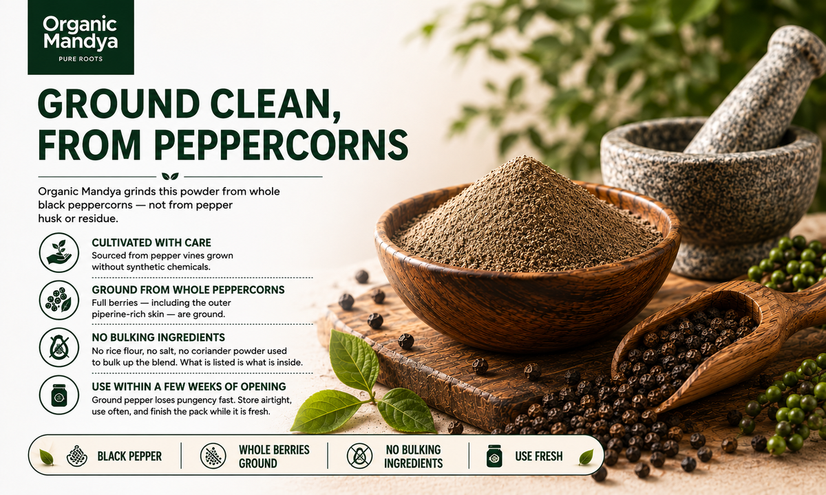 cultivated black pepper