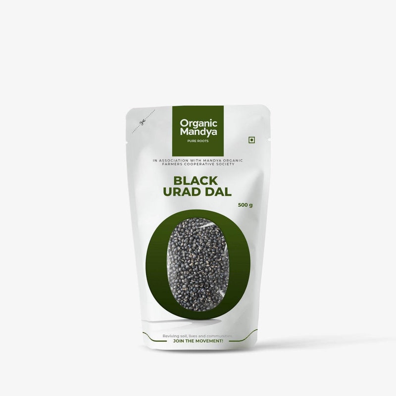 Organic Mandya Black Urad Whole (Black Gram Dal)