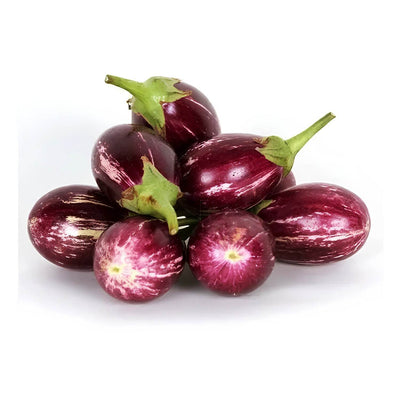 Organic Brinjal (Round) (Eggplant / Baingan)