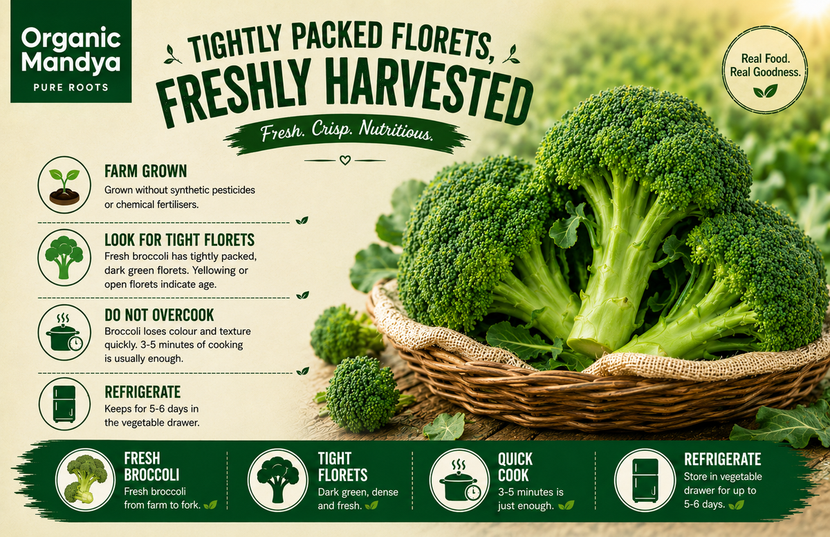 Fresh broccoli produce