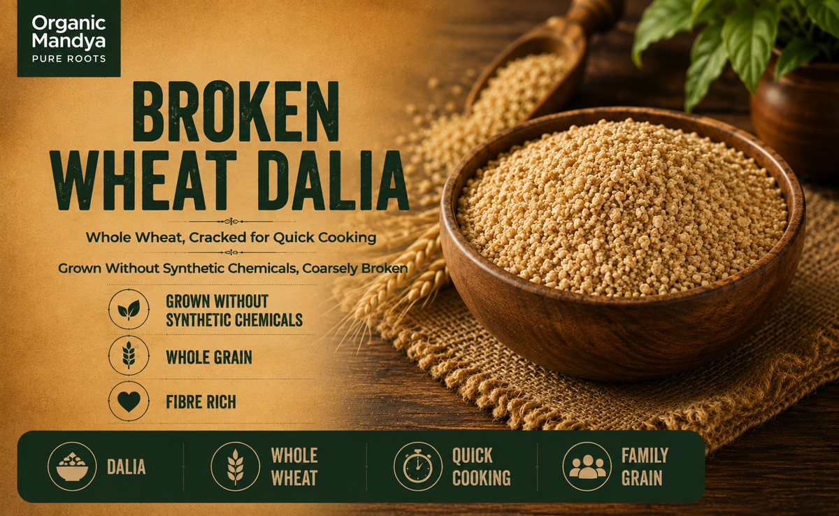 Broken wheat dalia