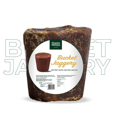 Organic Bucket Jaggery (Bella), Made from Pure Sugarcane Juice