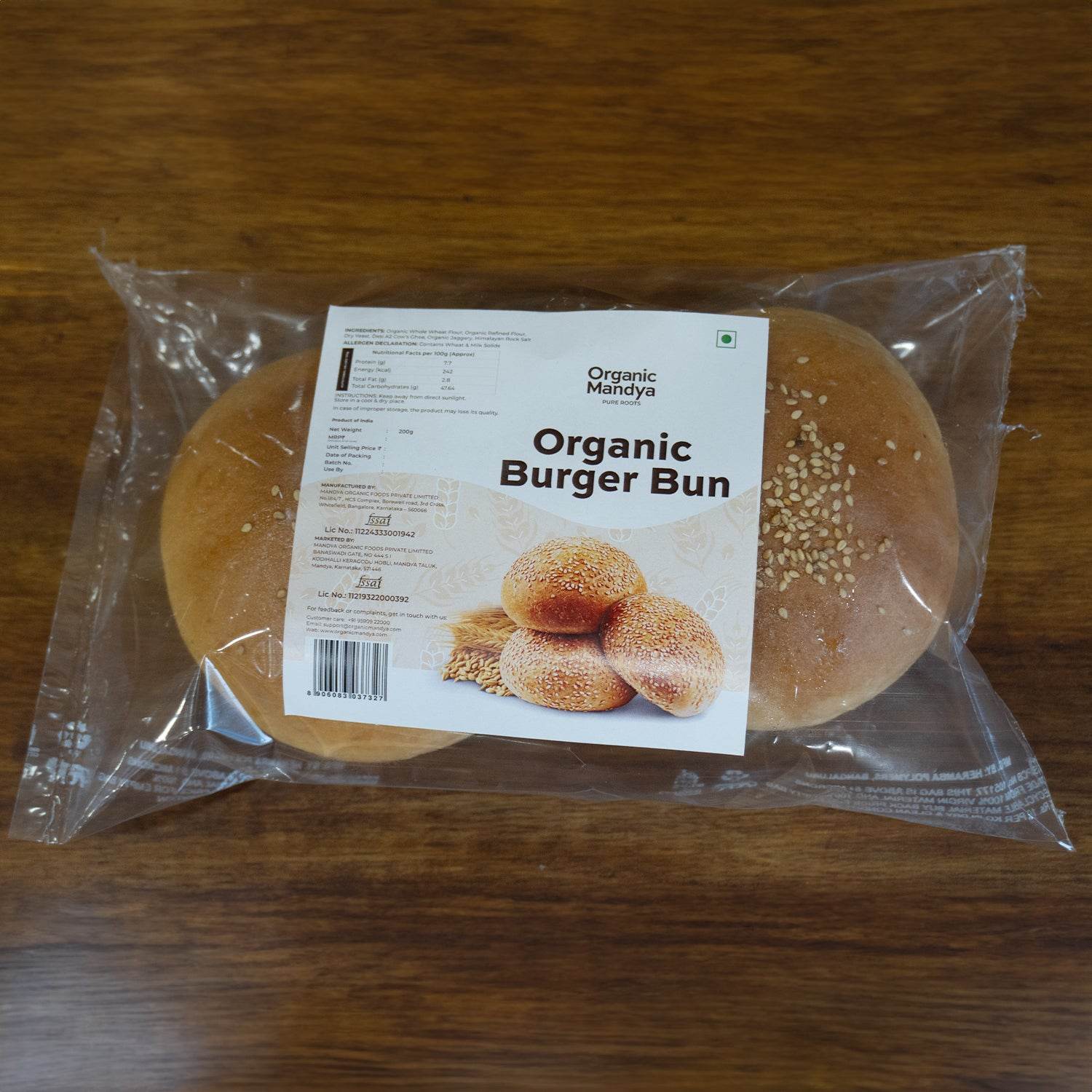 Burger Buns( Pack of 2) - Organic Mandya