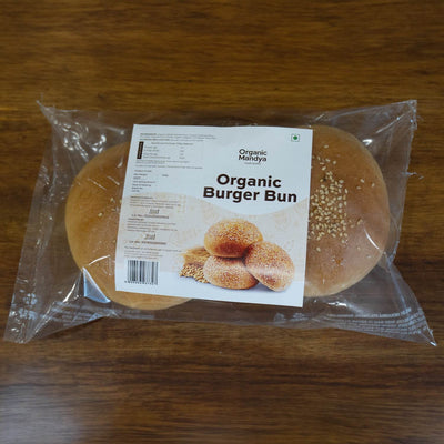 Organic Whole Wheat Burger Buns (Pack of 2) – Soft & Healthy