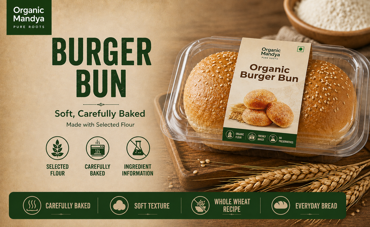 Organic Mandya Burger Bun