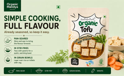 carrot ginger flavoured tofu