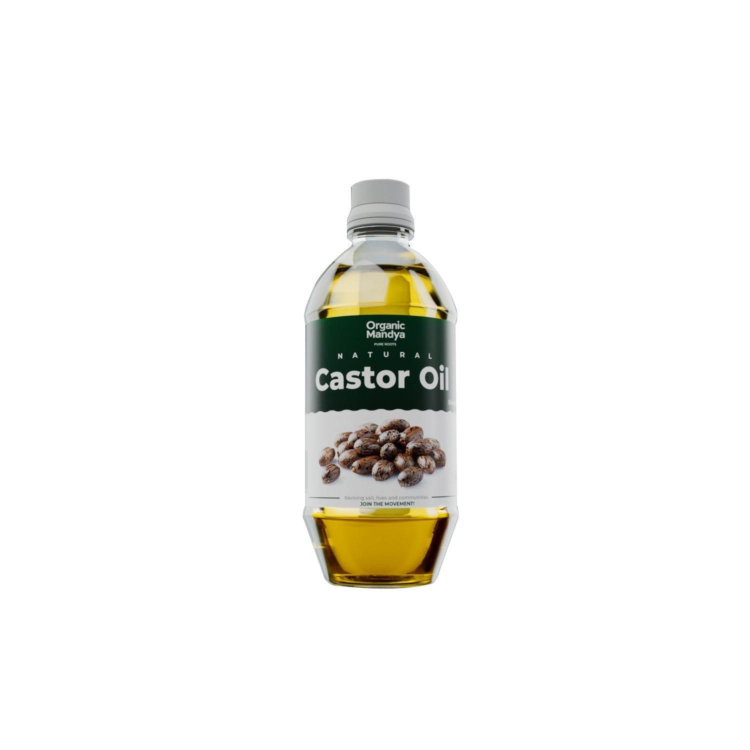 Castor oil 500ml front- Organic Mandya