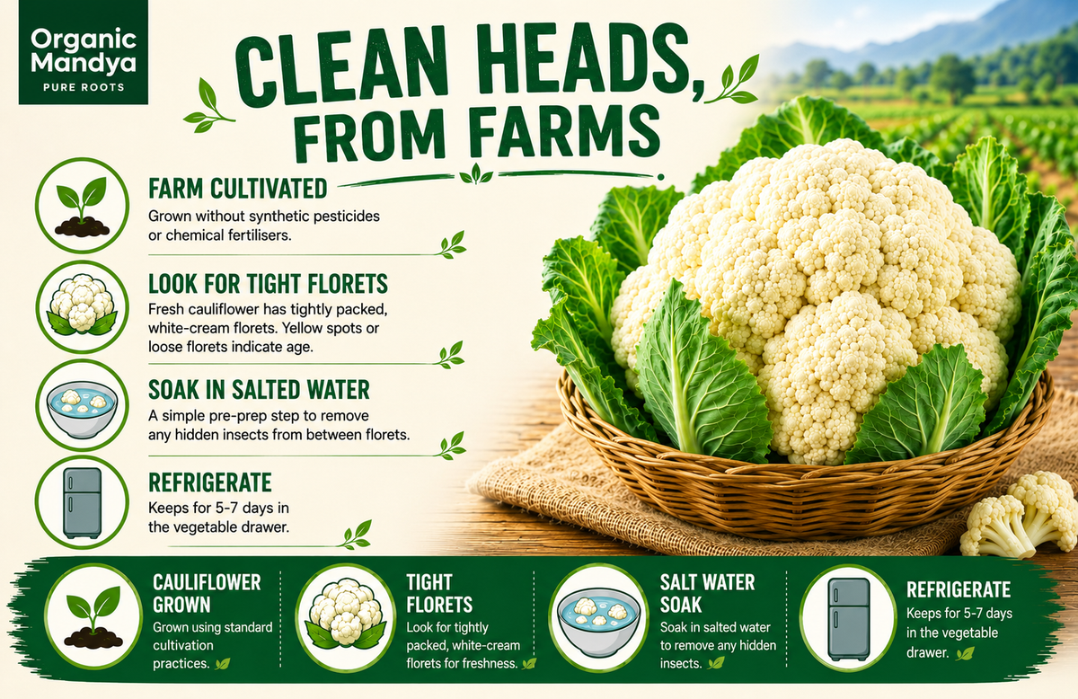 Fresh Cauliflower Farm Produce