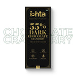 55% Dark chocolate with Cranberry (40g)