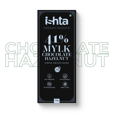 41% Mylk Chocolate with Hazelnut (40g)