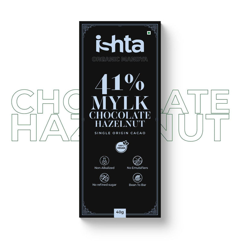 41% Mylk Chocolate with Hazelnut (40g)