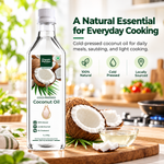 Cold Pressed Coconut Oil (Unrefined) 1L | Organic Mandya