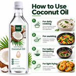 Cold Pressed Coconut Oil (Unrefined) 1L | Organic Mandya