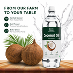Cold Pressed Coconut Oil (Unrefined) 1L | Organic Mandya