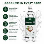 Cold Pressed Coconut Oil (Unrefined) 1L | Organic Mandya