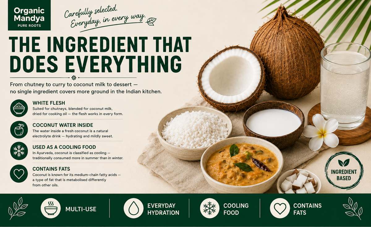 Whole coconut food recipe