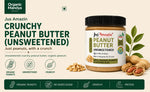 Crunchy Organic Peanut Butter Unsweetened 200g by JusAmazin | Natural Peanut Spread