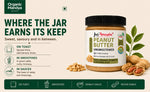 Crunchy Organic Peanut Butter Unsweetened 200g by JusAmazin | Natural Peanut Spread