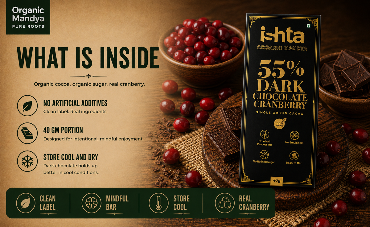 dark chocolate with cranberry