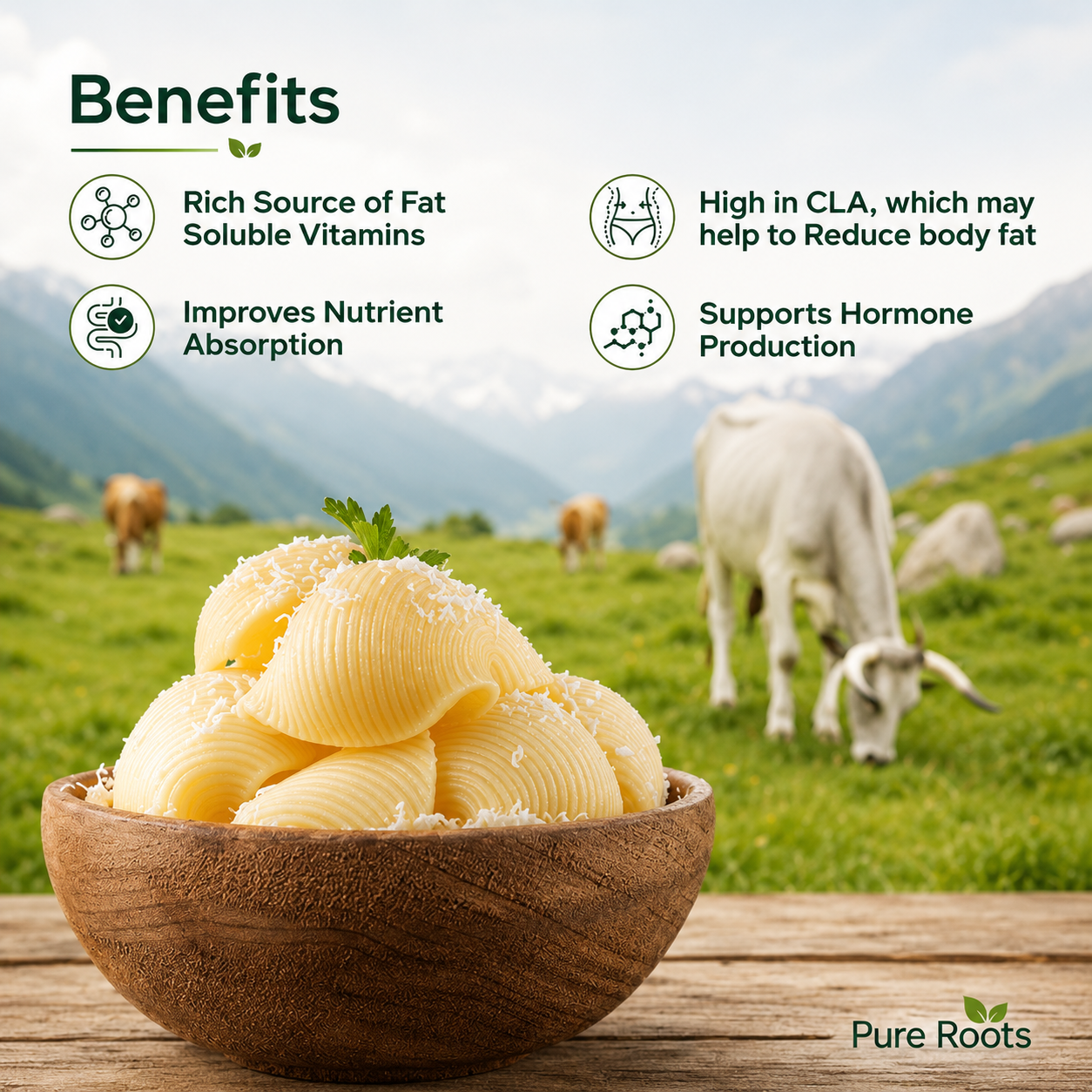 A2 Desi Butter | Organic Mandya Cow Milk Butter (Makhan)
