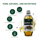 Organic Cold Pressed Castor Oil (Arandi Ka Tel) for Hair & Skin