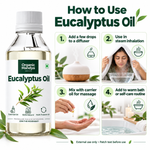 Eucalyptus Oil Essential Oil, 100ml | Organic Mandya