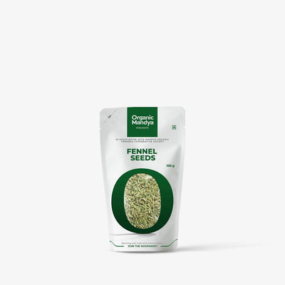 Organic Fennel Seeds (Saunf / Sompu) Whole & Pure