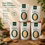 Organic Mandya  Healthy Millets Flour Combo – Kodo, Sorghum, Finger Millet, Proso & Little Millet Flour