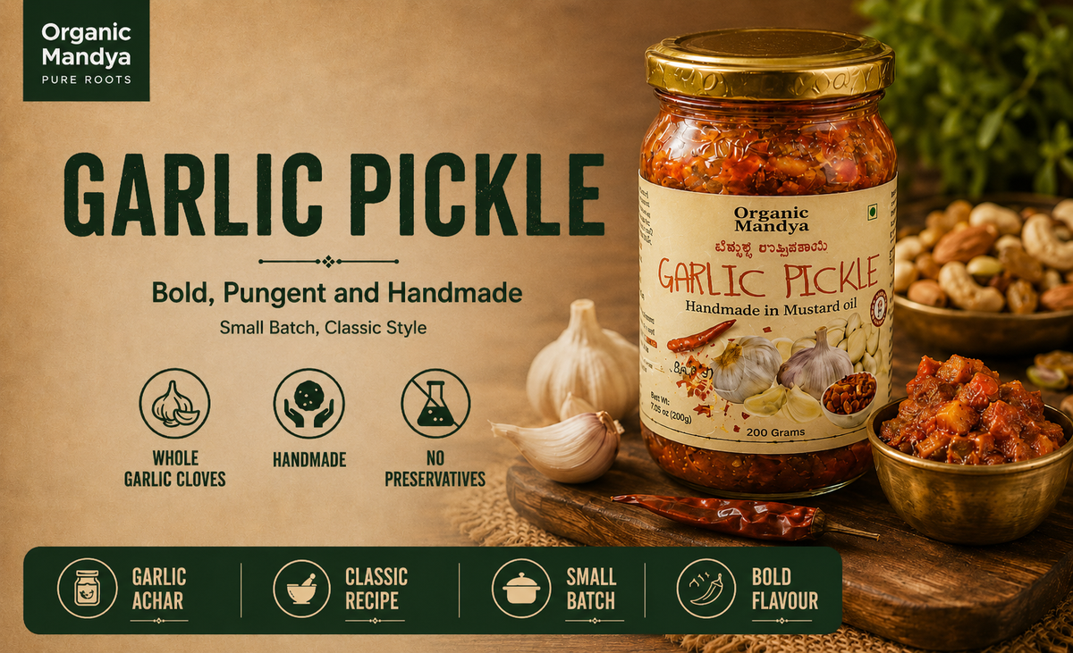 Garlic pickle with spices