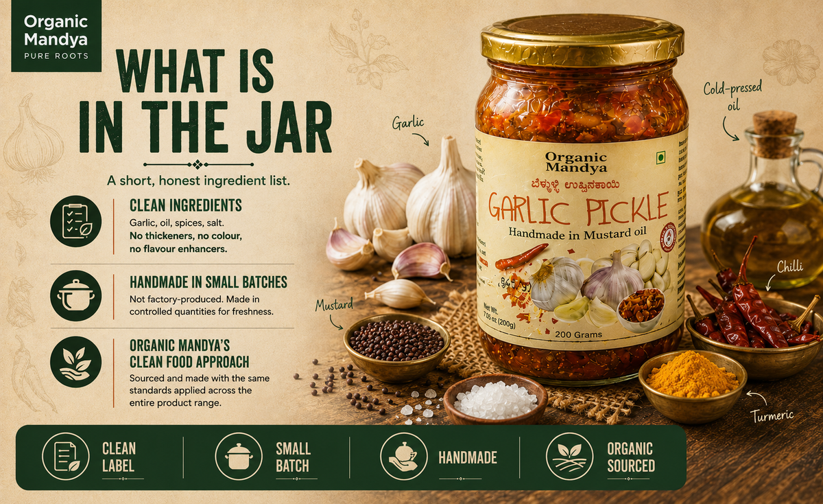organic - garlic - pickle