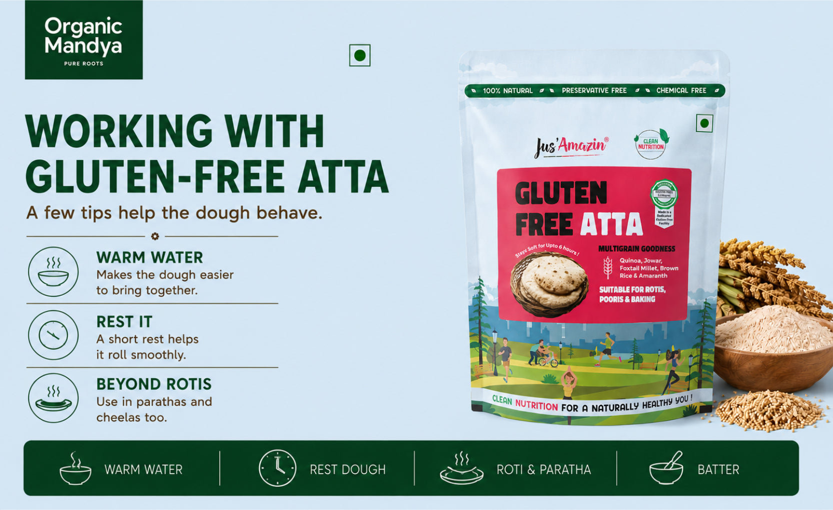 gluten free healthy atta