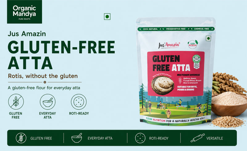 Gluten Free Atta 1kg by Jus Amazin | Healthy Gluten Free Flour