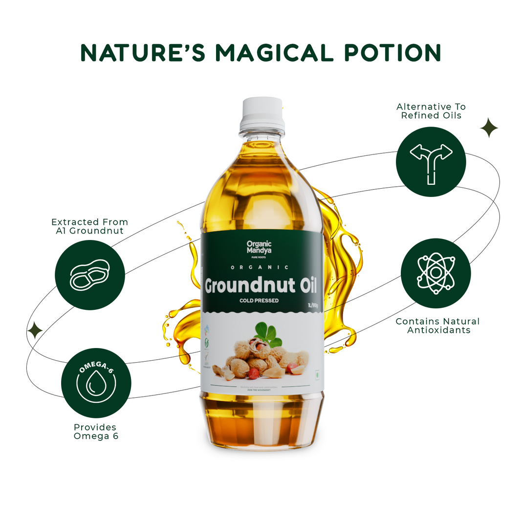 Organic Cold Pressed - Groundnut Oil