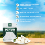 A2 Low Fat High Protein Paneer (28g Protein per 100g)