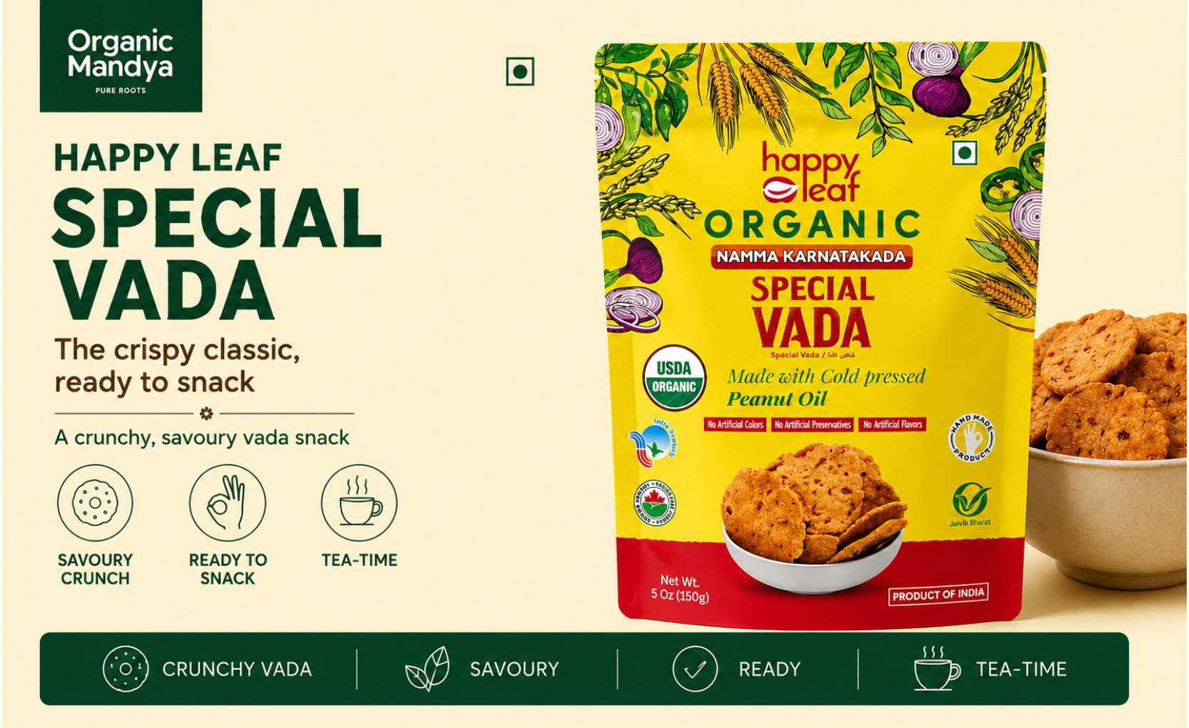 happy leaf special vada
