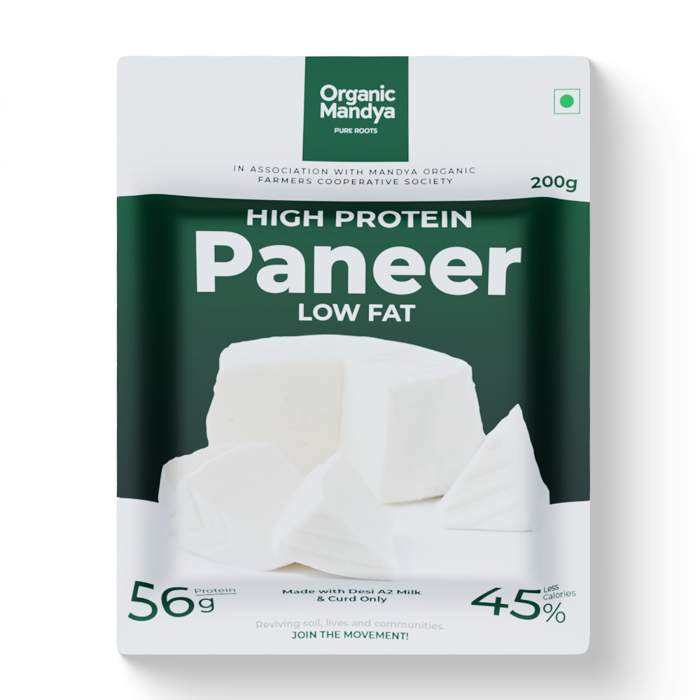 Organic A2 Paneer High Protein - Low Fat (200g)