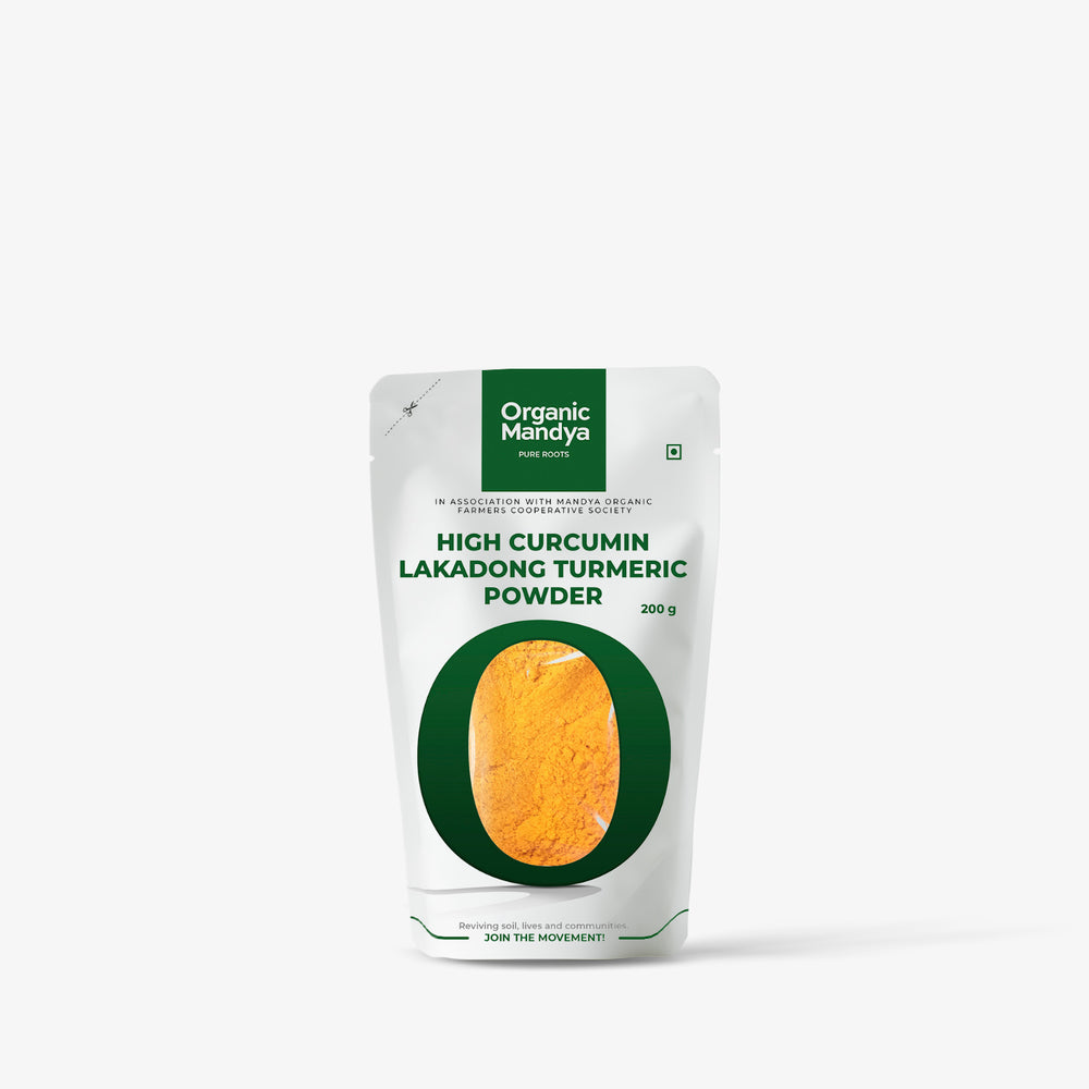 Organic Mandya- High Curcumin Lakadong Turmeric Powder 200g Front