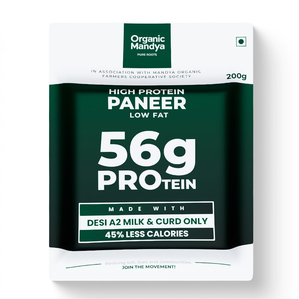 A2 Low Fat High Protein Paneer (28g Protein per 100g)