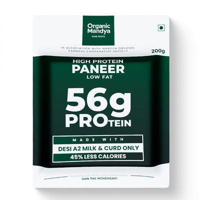 A2 Low Fat High Protein Paneer (28g Protein per 100g)